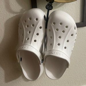 NEW WHITE CROCS SIZE 9